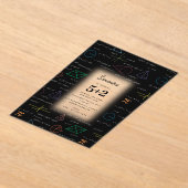 Mathematik gleicht mathematische Formeln zum Gebur Acryleinladungen (Ablage )