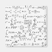 Mathematik-Gleichungen und Formeln Magnet (Vorne)