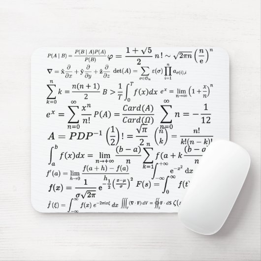 Mathematik-Gleichungen und Formeln Mousepad (Mit Mouse)
