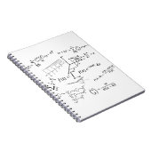 Mathematik-Gleichungen und Formeln Notizblock (Rechte Seite)