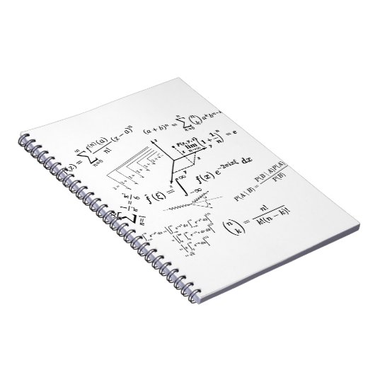 Mathematik-Gleichungen und Formeln Notizblock (Rechte Seite)