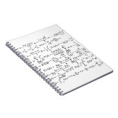 Mathematik-Gleichungen und Formeln Notizblock (Rechte Seite)