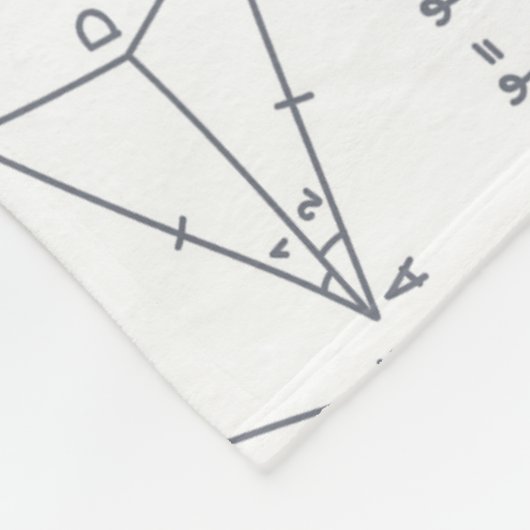 Mathematik Handgeschriebene Berechnungen Illustrat Fleecedecke (Ecke)