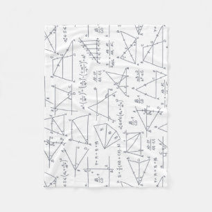 Mathematik Handgeschriebene Berechnungen Illustrat Fleecedecke