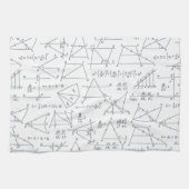 Mathematik Handgeschriebene Berechnungen Illustrat Geschirrtuch (Horizontal)