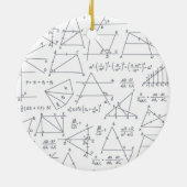 Mathematik Handgeschriebene Berechnungen Illustrat Keramik Ornament (Hinten)
