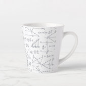Mathematik Handgeschriebene Berechnungen Illustrat Milchtasse (Rechts)