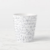 Mathematik Handgeschriebene Berechnungen Illustrat Milchtasse (Vorderseite)