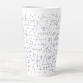 Mathematik Handgeschriebene Berechnungen Illustrat Milchtasse (Vorderseite)