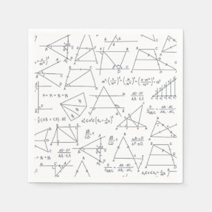 Mathematik Handgeschriebene Berechnungen Illustrat Serviette