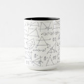 Mathematik Handgeschriebene Berechnungen Illustrat Tasse (Zentrum)