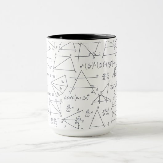 Mathematik Handgeschriebene Berechnungen Illustrat Tasse (Zentrum)