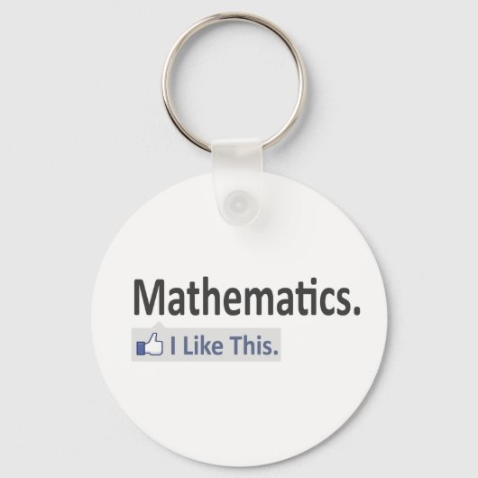 Mathematik... Ich mag das Schlüsselanhänger (Vorderseite)