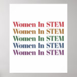 Mathematik in der Stem Science Technology Poster<br><div class="desc">Bist du Schüler oder Lehrer? Dieses witzige und coole "Women In STEM" ist das ideale Geschenk für Frauen,  Mama,  Schwester,  Tochter,  Nichte & Freunde,  für Naturwissenschaften,  Technik,  Ingenieurwissenschaften & Mathematik-Lehrer und -Schüler!</div>