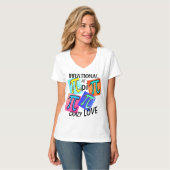 Mathematik irrational als Pi Blue Yellow Green Pin T-Shirt (Vorderseite Vollansicht)