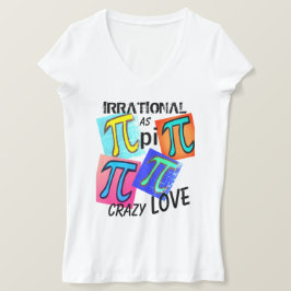 Mathematik irrational als Pi Blue Yellow Green Pin Tri-Blend Shirt