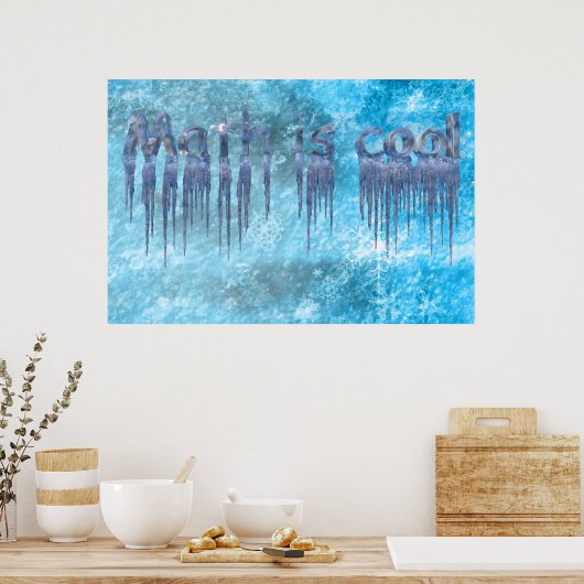 Mathematik ist cool poster (Küche)