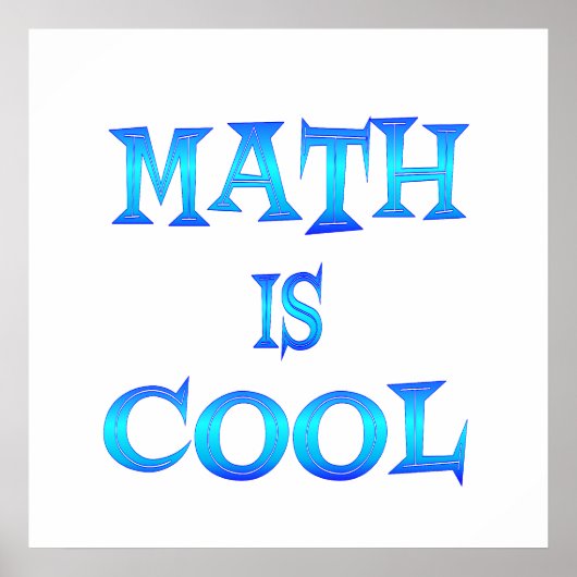Mathematik ist Cool Poster (Vorne)