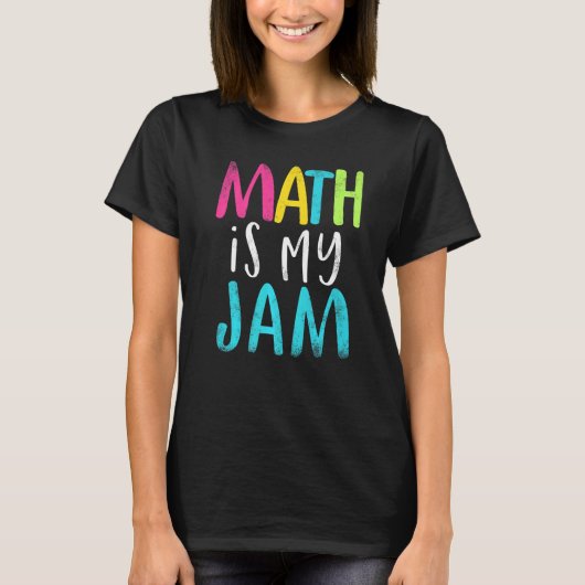 Mathematik ist die Mathematik meines Math Lehrer-T T-Shirt (Vorderseite)