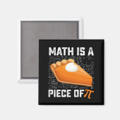 Mathematik ist ein Stück Pi-Day-Pie-Mathematik Magnet (Vorderseite/Rückseite)