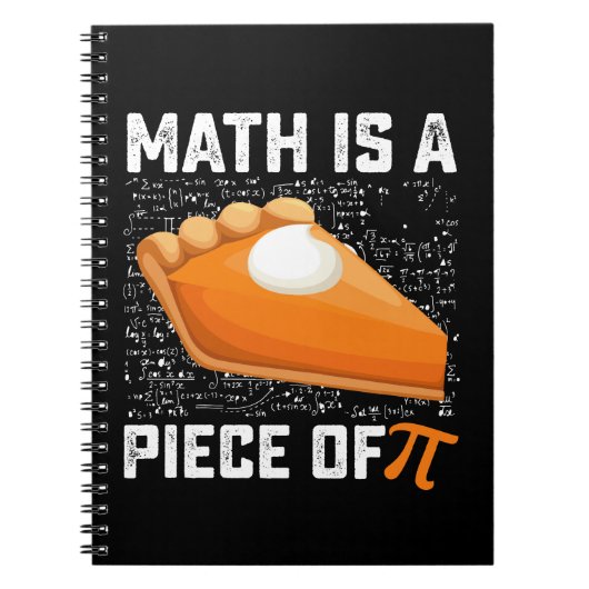 Mathematik ist ein Stück Pi-Day-Pie-Mathematik Notizblock (Vorderseite)