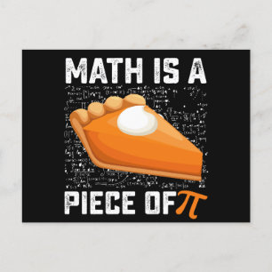 Mathematik ist ein Stück Pi-Day-Pie-Mathematik Postkarte