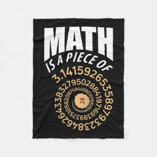 Mathematik ist ein Stück Pi-Pie 3.14-Wiederholungs Fleecedecke