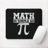 Mathematik ist einfach als Pi Mathe Lehrer Happy P Mousepad (Mit Mouse)