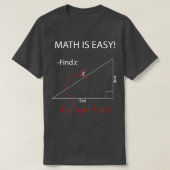 Mathematik ist einfach Mathematik ist Spaß Mathema T-Shirt (Design vorne)