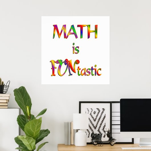 Mathematik ist FUNtastic Poster (Heimbüro)