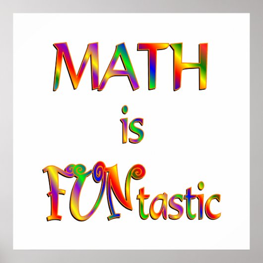 Mathematik ist FUNtastic Poster (Vorne)