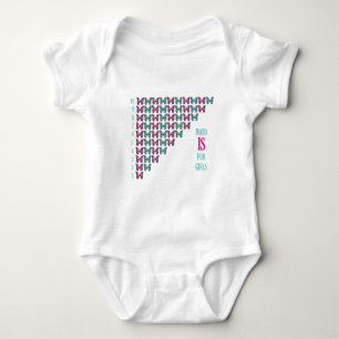 Mathematik ist für Mädchen, ich Liebe Mathematik, Baby Strampler