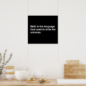 Mathematik ist Göttliche Sprache Poster (Küche)