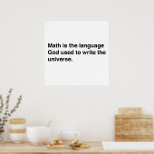 Mathematik ist Göttliche Sprache Poster (Küche)