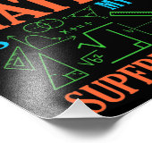 Mathematik ist Mathematiklehrer Fotodruck (Ecke)