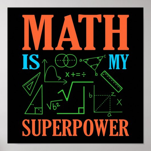 Mathematik ist Mathematiklehrer Poster (Vorne)