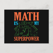 Mathematik ist Mathematiklehrer Postkarte (Vorderseite)
