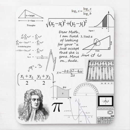 Mathematik ist meine Leben-Mausunterlage Mousepad (Vorne)