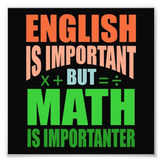 Mathematik ist wichtig für Lehrer Mathematische Ma Fotodruck (Vorne)