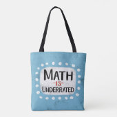 Mathematik ist zu viel Beutel Tasche (Rückseite)