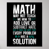 Mathematik kann mir nicht beibringen, wie man Lieb Poster (Vorne)