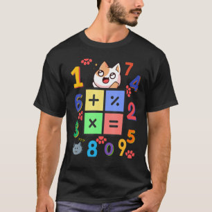Mathematik Kitty Cat I Liebe Mathematik und Katzen T-Shirt