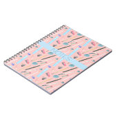MATHEMATIK-KLASS BLAU AQUA ROSA NOTIZBUCH NOTIZBLOCK (Linke Seite)