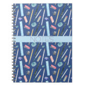 MATHEMATIK KLASSE BLAU AQUA ROSA NOTIZBUCH NOTIZBLOCK (Vorderseite)
