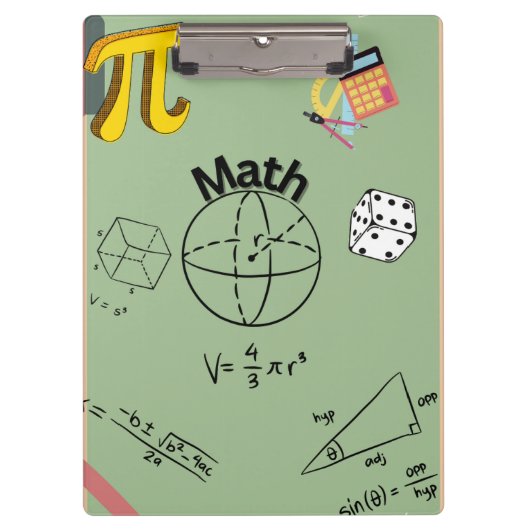 Mathematik Klemmbrett (Vorderseite)