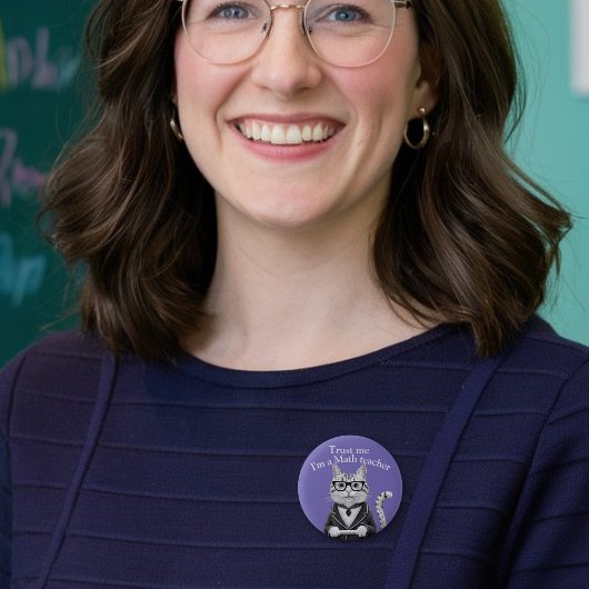Mathematik Lehrer Abzeichen vertrauen mir Mathemat Button