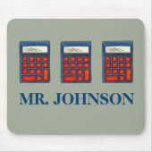 Mathematik Lehrer Calculator Personalisiert Mouse Mousepad (Vorne)