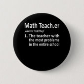 Mathematik Lehrer Definition Mathematik Mathematik Button (Vorderseite)
