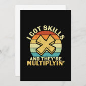 Mathematik Lehrer Ich Got Fähigkeiten Einladung (Vorne/Hinten)