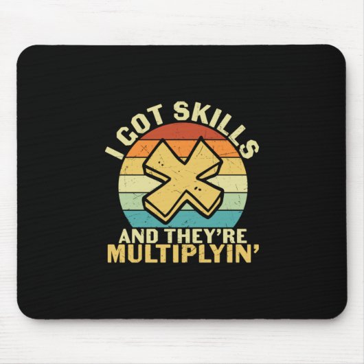 Mathematik Lehrer Ich Got Fähigkeiten Mousepad (Vorne)